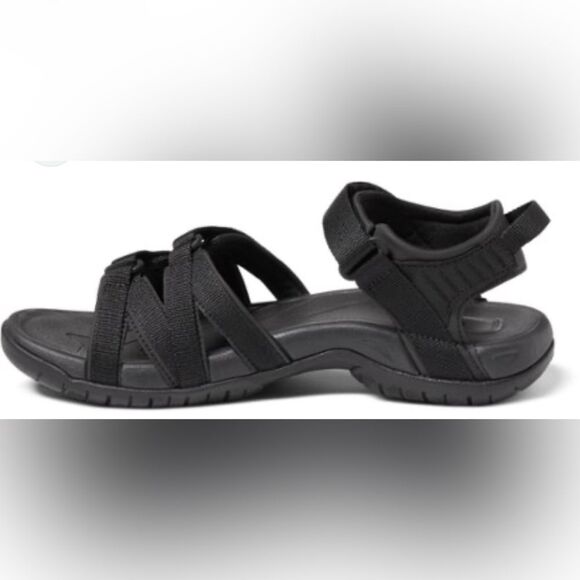 Teva Tirra 4266 All Black Strappy Slingback Hiking Sandals Women's Size 11 - Picture 5 of 12
